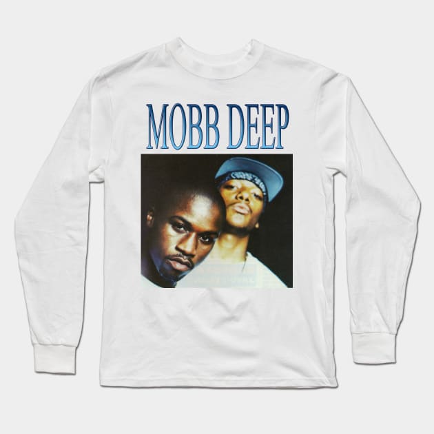 MOBB DEEP 90s HIP HOP VINTAGE RETRO DESIGN Long Sleeve T-Shirt by KalmenMcroy